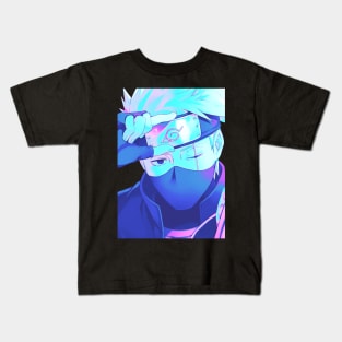 Kakashi vaporwave Kids T-Shirt